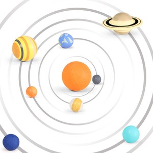 新款3D银河太阳系星球八大行星模型创意地球木星认知摆件科教玩具