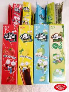 韩国进口海太酸甜长舌头软糖24g酸酸甜甜怀旧长条糖果趣味零食
