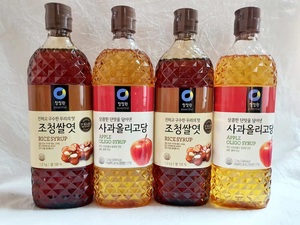 包邮 韩国进口低糖苹果糖稀大米糖稀 清净园糖稀高果糖浆1.2kg