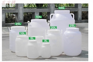化工水桶10L25升50KG100斤塑料桶带盖阀门实验室废水废液桶大