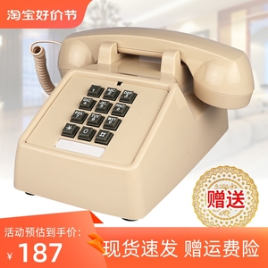 美式仿古电话机械铃老式复古办公酒店固定座机家用欧式古董电话机