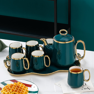 2023新款高档轻奢风茶具茶杯套装家用客厅陶瓷北欧水具泡茶壶整套