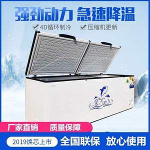 专业国美电器双温控大冰柜商用家用双温冷藏冷冻卧式小冷柜节能省