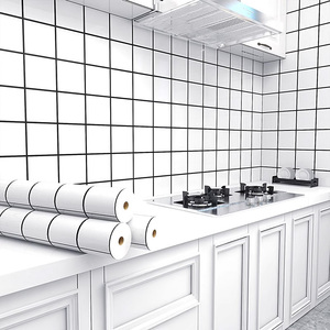 厨房防油污贴纸耐高温防水自粘墙纸不防火专用墙壁面加厚pvc台面