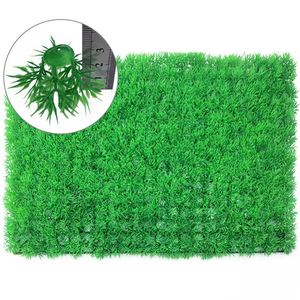 仿真松针草坪加密塑料金鱼草皮工程绿化四头假绿植物背景墙面装饰