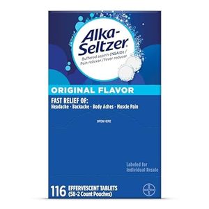 Alka-Seltzer Effervescent Tablets Original Flavor， Fast M