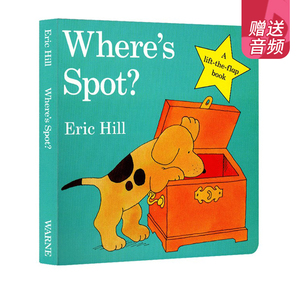 spot 小波系列英文原版绘本 幼儿启蒙 Where's Spot 儿童纸板翻翻书 Eric Hill小玻在哪里 Where is Spot