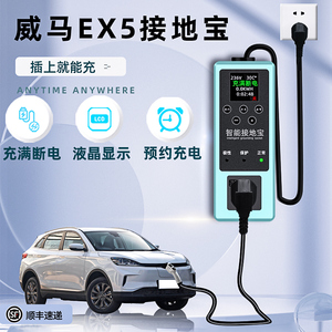 威马EX5/E.5W6专用智能便捷接地宝延长线新能源车充电插座随车充