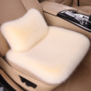 2023新款冬季汽车坐垫仿狐狸长毛绒坐垫冬天车内座椅套通用羊毛垫