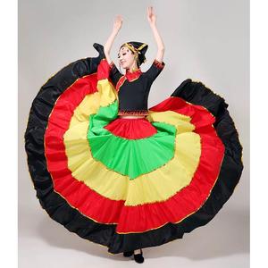 新款彝族舞蹈演出服装女成人七月火把节表演大合唱开场舞少数民族