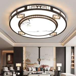 2024年新款客厅大灯中国风超大新中式大厅灯圆形led吸顶灯具1.2米