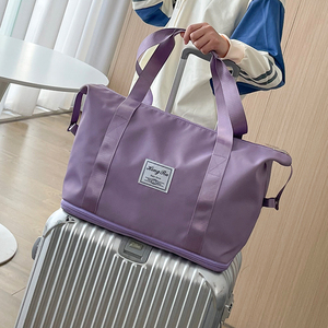 旅行包女短途手提大容量运动旅游健身包拉链单肩收纳出差行李袋子