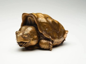博物志工作室出品 加拉帕戈斯象龟青铜摆件（萌态版）陆龟手把件