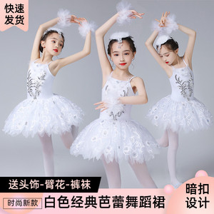 儿童芭蕾舞裙演出服女童小天鹅舞蹈裙少幼儿蓬蓬纱裙六一表演服装