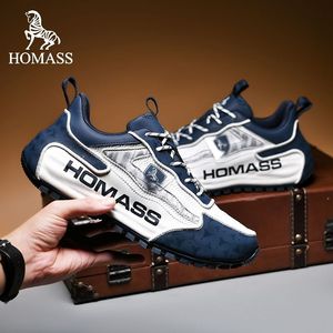 HOMASS霍玛仕男鞋新款时尚休闲鞋舒适减震运动旅游鞋子百搭跑步鞋