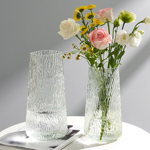 轻奢高级感简约创意菠萝花瓶透明水培鲜花家居客厅装饰插花瓶摆件