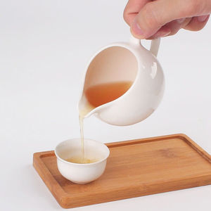 公道杯茶漏套装带把公倒功夫茶具陶瓷加过滤家用滤网有茶隔泡茶|