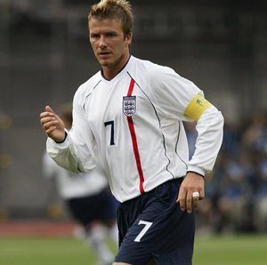 英格兰复古球衣2002世界杯经典怀旧足球服7号贝克汉姆队服长短袖
