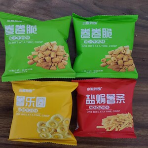 小熊布朗卷卷脆盐焗薯条薯乐圈海底捞同款休闲小零食品解馋小包装