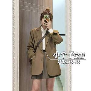 145小个子高级感西装短外套女设计感小众气质修身炸街韩版xs春秋