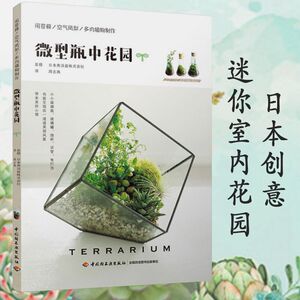 用苔藓空气凤梨多肉植物制作：微型瓶中花园//家庭创意迷你景观盆栽肉肉绿植打造你的室内花园玩转玻璃生态瓶水培四季养花入门书籍