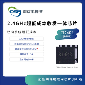 Ci24R1芯片(DFN8) |2.4G收发一体+11dBm双向低成本兼容Si24R1玩具