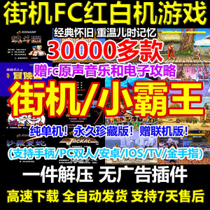 街机游戏电脑拳皇97三国战记怀旧恐龙快打合集模拟器FC小霸王单机