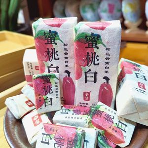 泷中号古茶坊蜜桃白松压云南白茶蜜桃白小方砖茉莉奶白红茶茶包