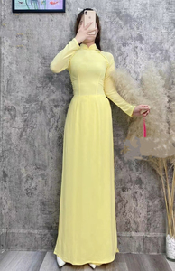 越南奥黛旗袍修身连衣裙两件套日常款优雅形体训练手工钉珠定制款