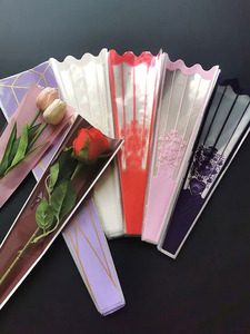 端午节鲜花包装材料单支康乃馨玫瑰花袋花店用品透明印花塑料袋