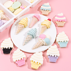 紫色巧克力装饰冰淇淋冰激凌甜筒雪糕成品甜品台烘焙蛋糕专用摆件