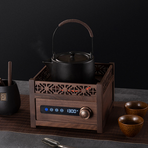 翊博围炉煮茶家用室内电陶炉煮茶壶23新款茶具冬日烧水泡茶煮茶器