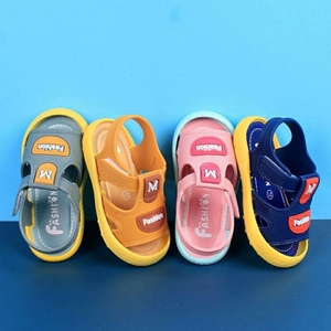 夏季婴幼儿软底学步鞋小童宝宝包头凉鞋男童女童鞋防