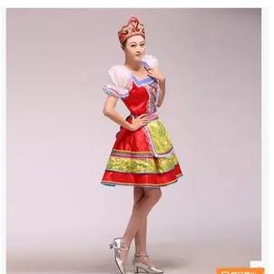 俄罗斯民族舞蹈服装外国话剧服装欧洲宫廷服装公主女仆装民族新款