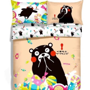熊本熊床品四件套床单枕套被套纯棉可爱日本卡通同款定制床笠