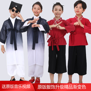 六一儿童演出服从前这里有座山道袍幼儿园小道士下山弟子规表演服