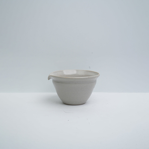 日本陶艺家 中村丰时手作白釉片口公道杯分茶器