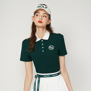 高尔夫新品服装女23夏季时尚运动短袖T恤舒适修身polo衫