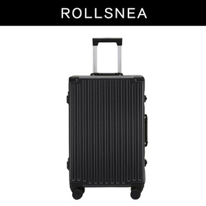 ROLLSNEA复古PC铝框拉杆箱学生行李箱静音万向轮密码海关锁旅行箱