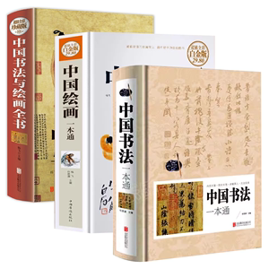2册 中国书法一本通+中国绘画一本通+中国书法与绘画全书