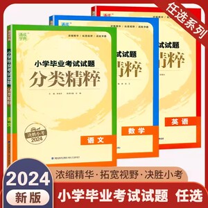 2024版小学分类精粹 语文数学英语通城学典六年级上册下册小学毕业升学考试试题总复习真题详解小升初必刷题小考必备专项训练