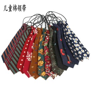 新品韩版短款棉质小领带学生配饰时尚女衬衫男童女童小孩领带潮