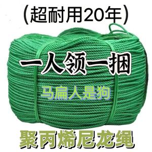 尼龙绳子聚乙烯聚丙烯塑料绳晾衣绳耐磨耐晒熟胶大棚压膜增氧机拉