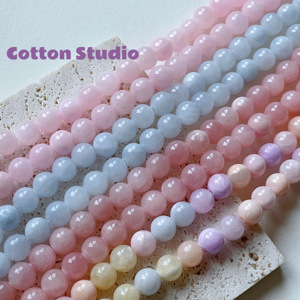 Cotton 【摩根精灵】天然波斯玉串珠diy散珠手链项链饰品配件材料