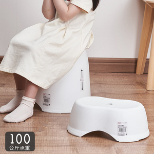 日本JSK小凳子家用日式板凳矮可叠放垫脚承重100kg玄关门口换鞋凳