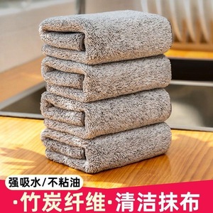【3条装】抹布厨房专用毛巾加厚百洁布洗碗布家用家务擦桌子清洁