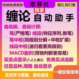 缠论指标原著108课程详解图解缠中说禅视频书籍李彪自动画线中枢