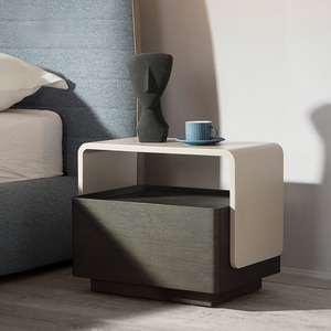 床头柜意式极简北欧2024新款创意小茶几可爱高级感床边柜现代简约
