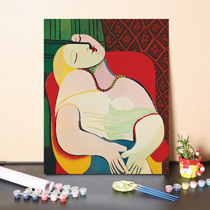 数字油画diy填充画家毕加索经典名画代表作系列抽象艺术装饰画