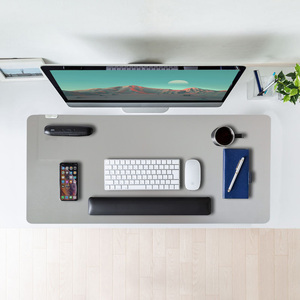 PU皮革无线充电鼠标垫大尺寸滑鼠垫桌垫电脑办公桌游戏防泼键盘垫